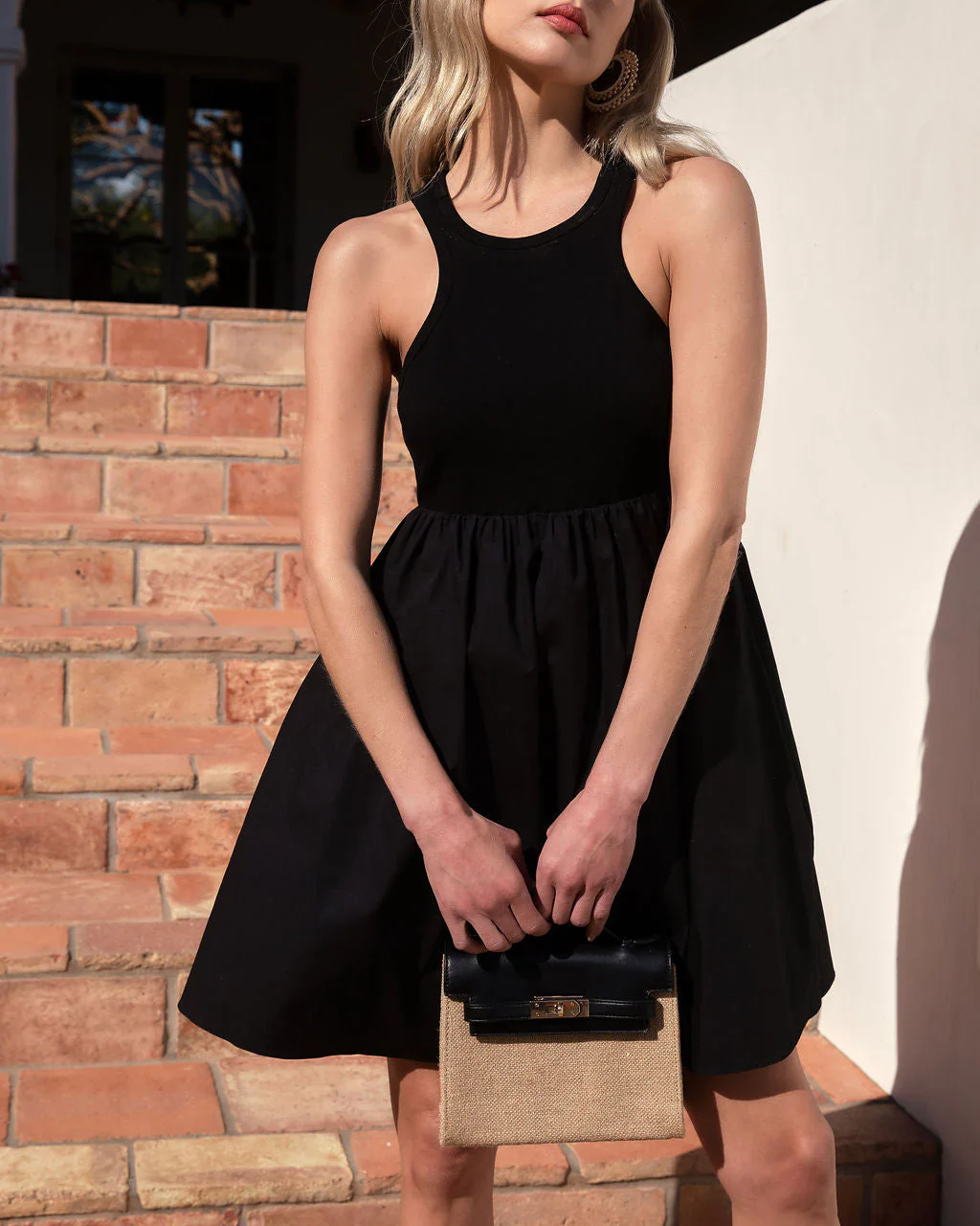 Elliot Cotton Pocketed Mini Dress