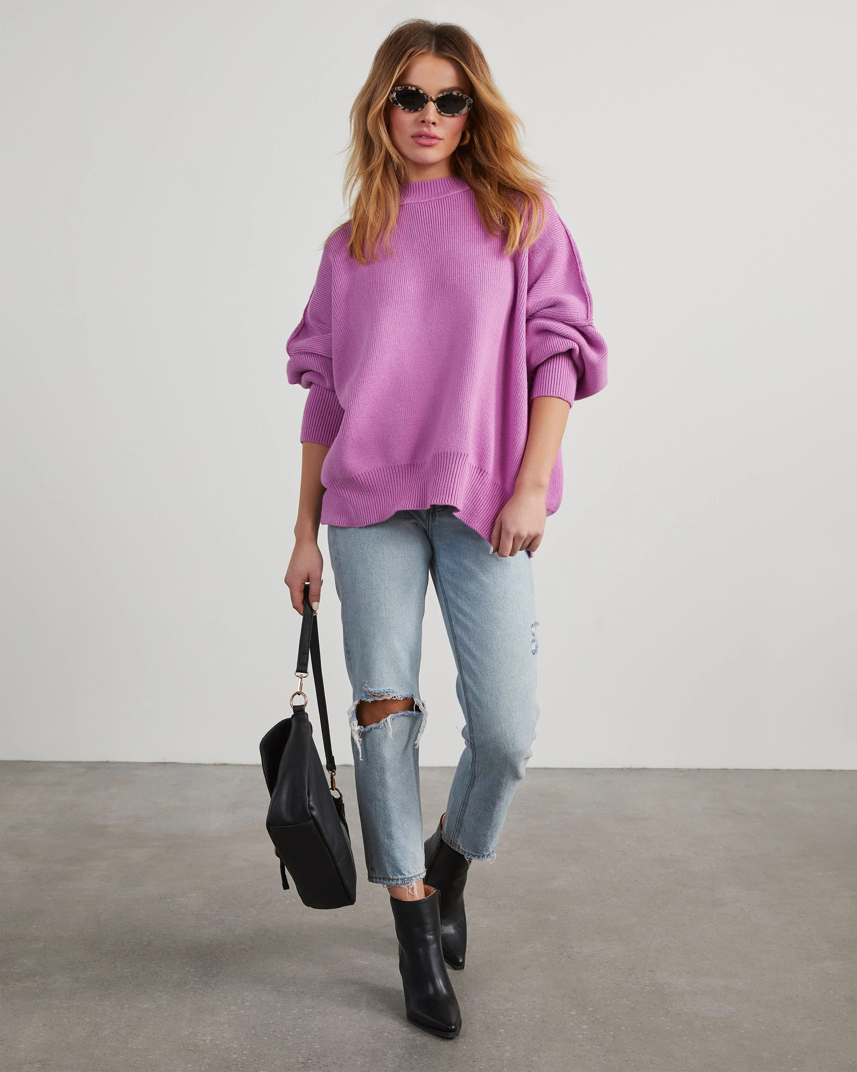 Elouise Knit Oversized Pullover Sweater