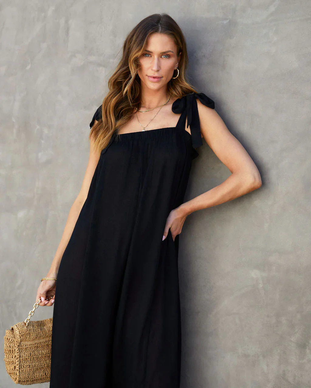 By The Sea Shoulder Tie Jumpsuit