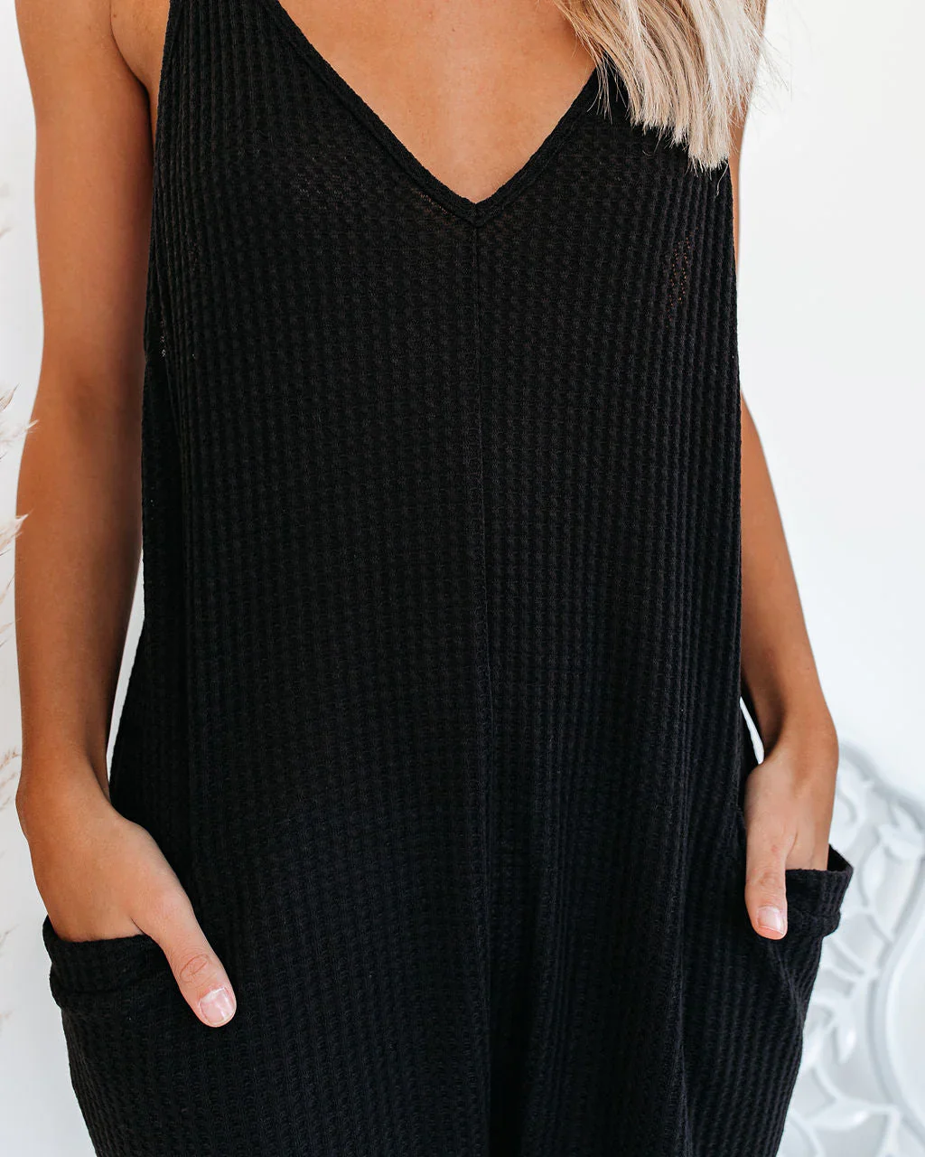 Andy Cotton Blend Pocketed Jumpsuit