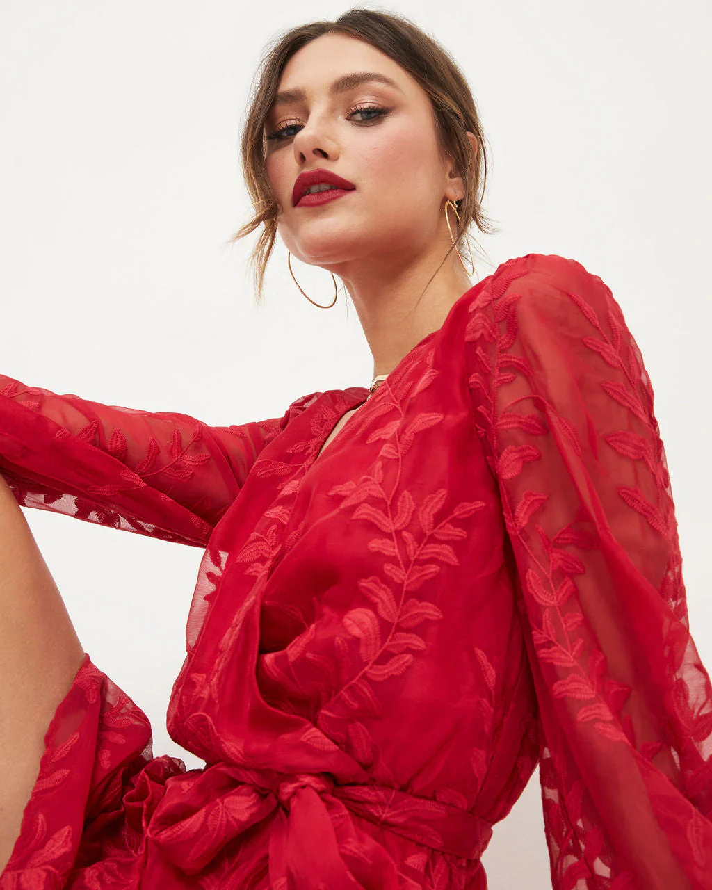 Most Gracious Embroidered Tiered Mini Dress