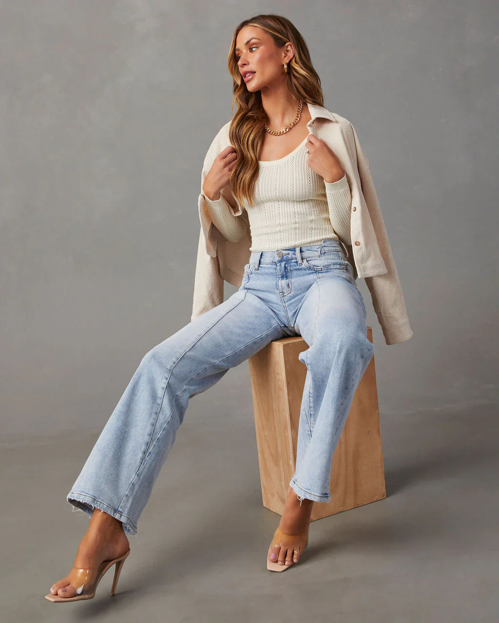 Ansel High Rise Straight Leg Jeans