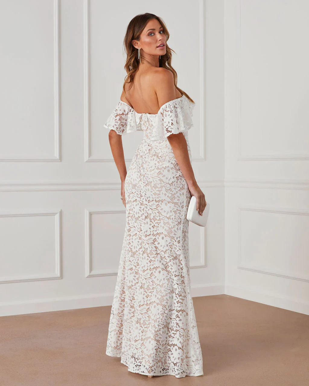 Enchanted By Your Love Lace Maxi Dress